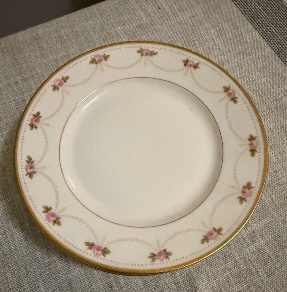 Lot of 5 Bread & Butter Plates BER126 BERNARDAUD Limoges China Porcelain 6 1/4